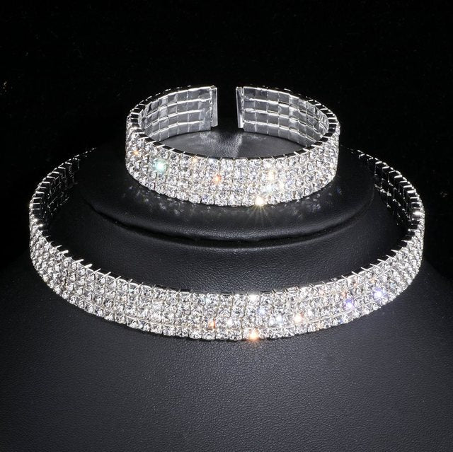 Tassel Crystal Jewelry Set