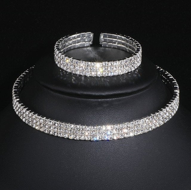 Tassel Crystal Jewelry Set
