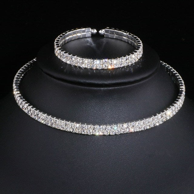 Tassel Crystal Jewelry Set