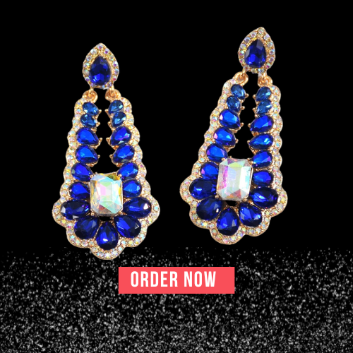 Trendy Vintage Rhinestone Drop Earrings