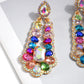 Trendy Vintage Rhinestone Drop Earrings