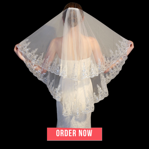 Two-Layer Short Wedding Bridal Veil