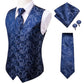 Vintage Brown Paisley Formal Vest