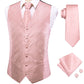 100% Silk Men's Waistcoat – Vintage Brown Paisley Formal Vest q