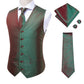 100% Silk Men's Waistcoat – Vintage Brown Paisley Formal Vest s