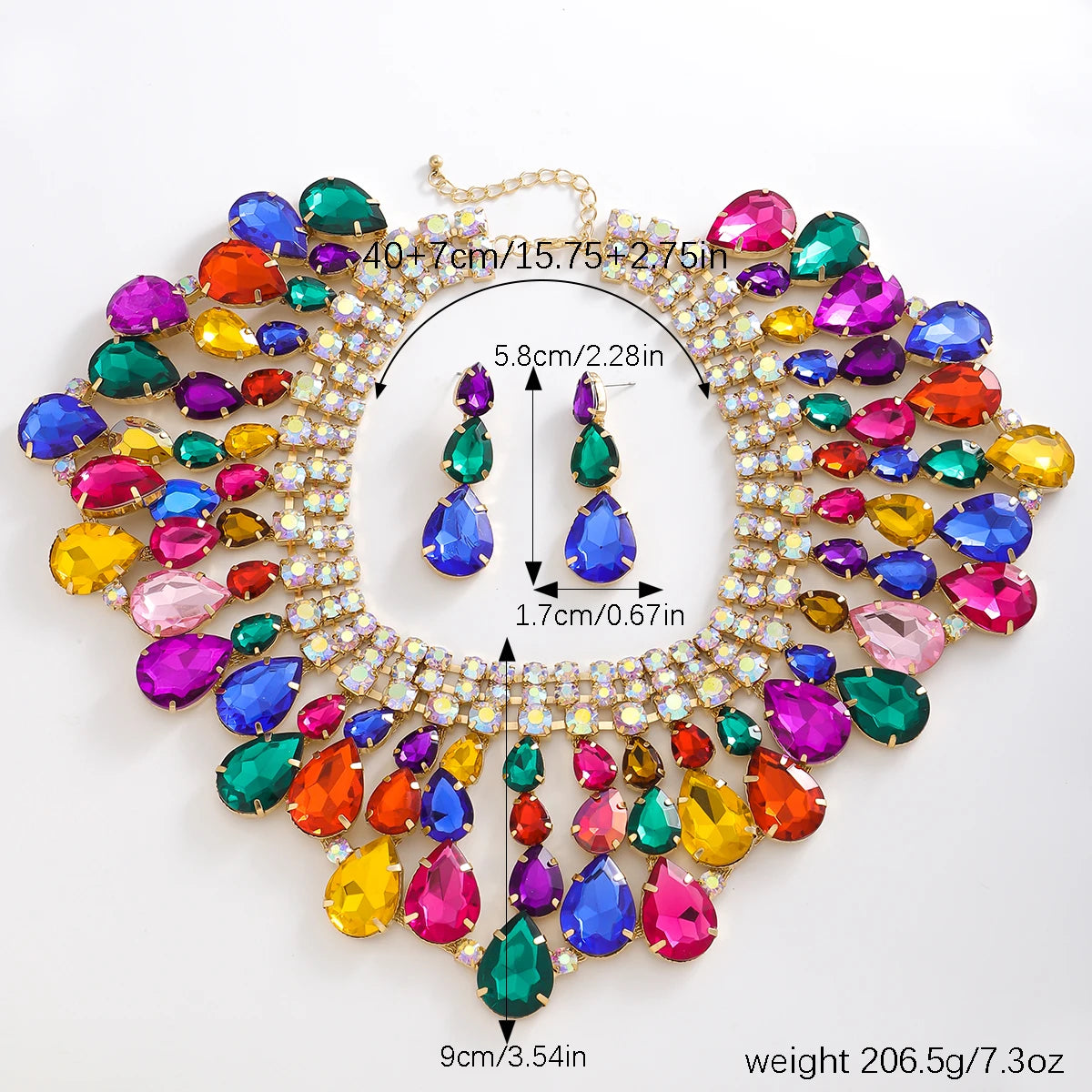 Size of Vintage Rhinestone Jewelry Accessories
