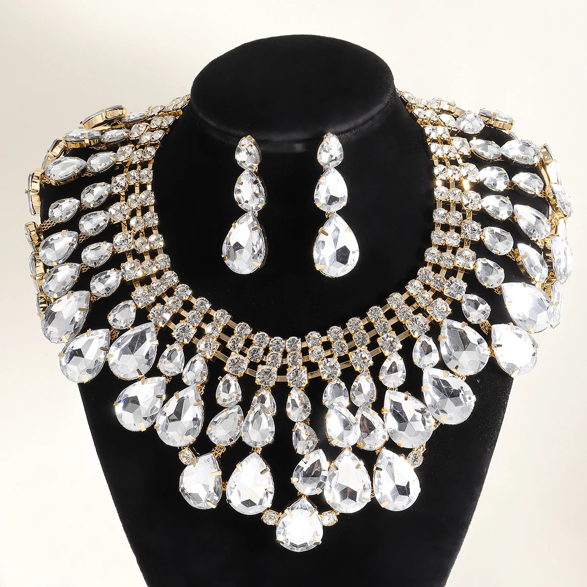 White Vintage Rhinestone Jewelry Accessories