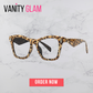 Vintage Square Rivet Spectacles Reading Glasses Vanity Glam Logo
