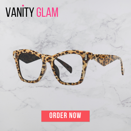 Vintage Square Rivet Spectacles Reading Glasses Vanity Glam Logo