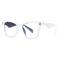 Vintage Square Rivet Spectacles Reading Glasses White