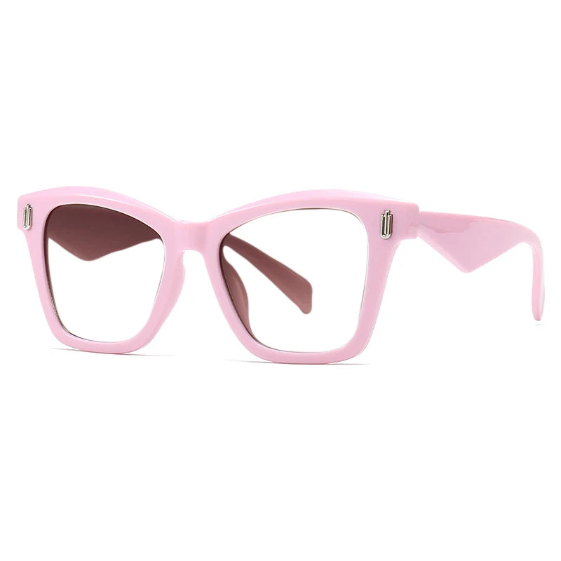 Vintage Square Rivet Spectacles Reading Glasses pink