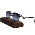 New Vintage Square Sunglasses for Men – Trendy, Stylish & UV-Protected Black/Gray