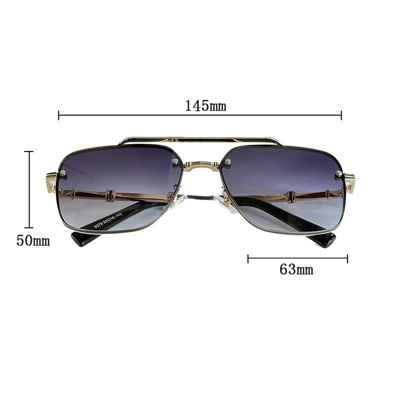 New Vintage Square Sunglasses for Men – Trendy, Stylish & UV-Protected Dimension
