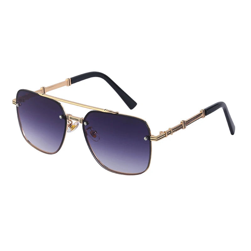 New Vintage Square Sunglasses for Men – Trendy, Stylish & UV-Protected b