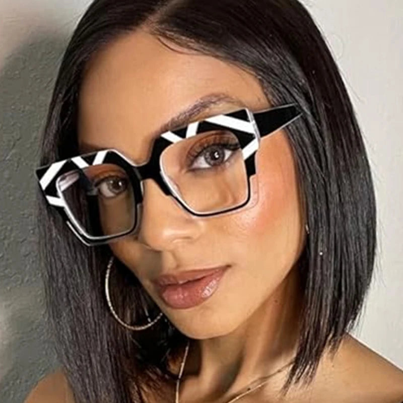 Women Personality Bump Clear Lens Eyewear