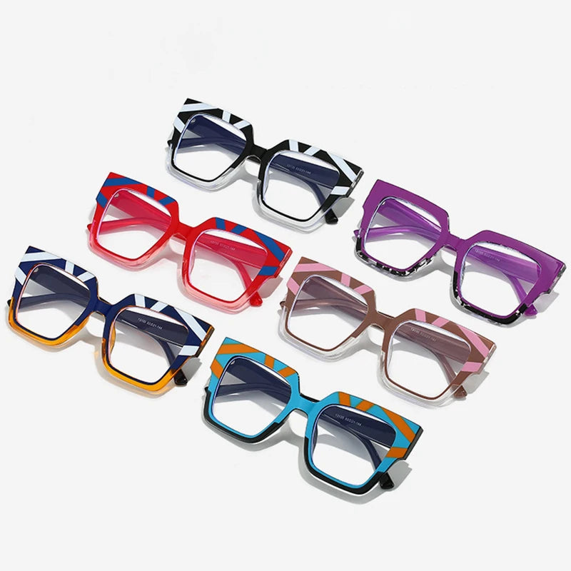 Women Personality Bump Clear Lens Eyewear