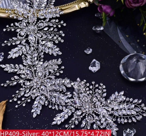 Silver Diamonds Hair Bridal Accessories