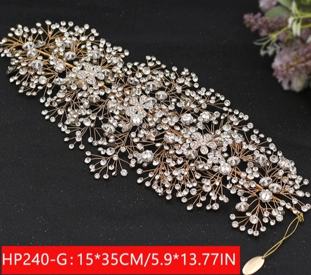 Silver Diamonds Hair Bridal Accessories