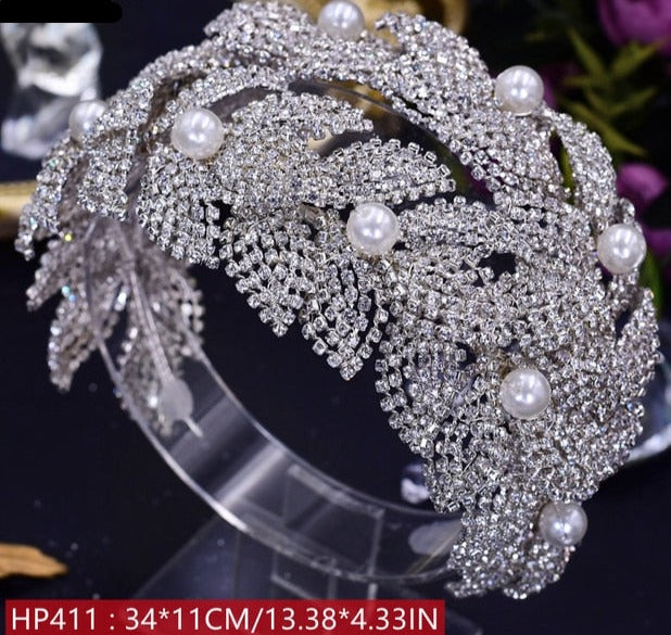 Silver Diamonds Hair Bridal Accessories