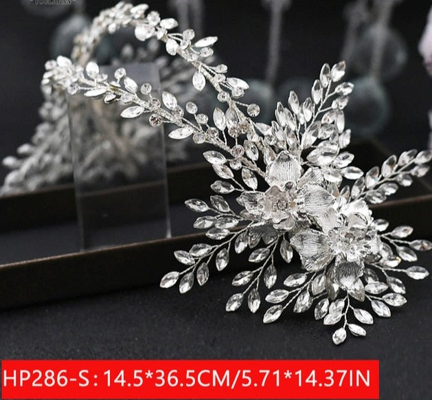 Silver Diamonds Hair Bridal Accessories