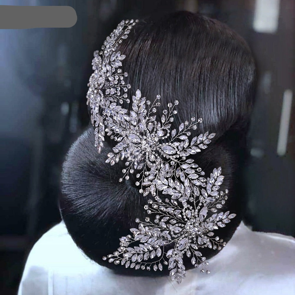 Silver Diamonds Hair Bridal Accessories