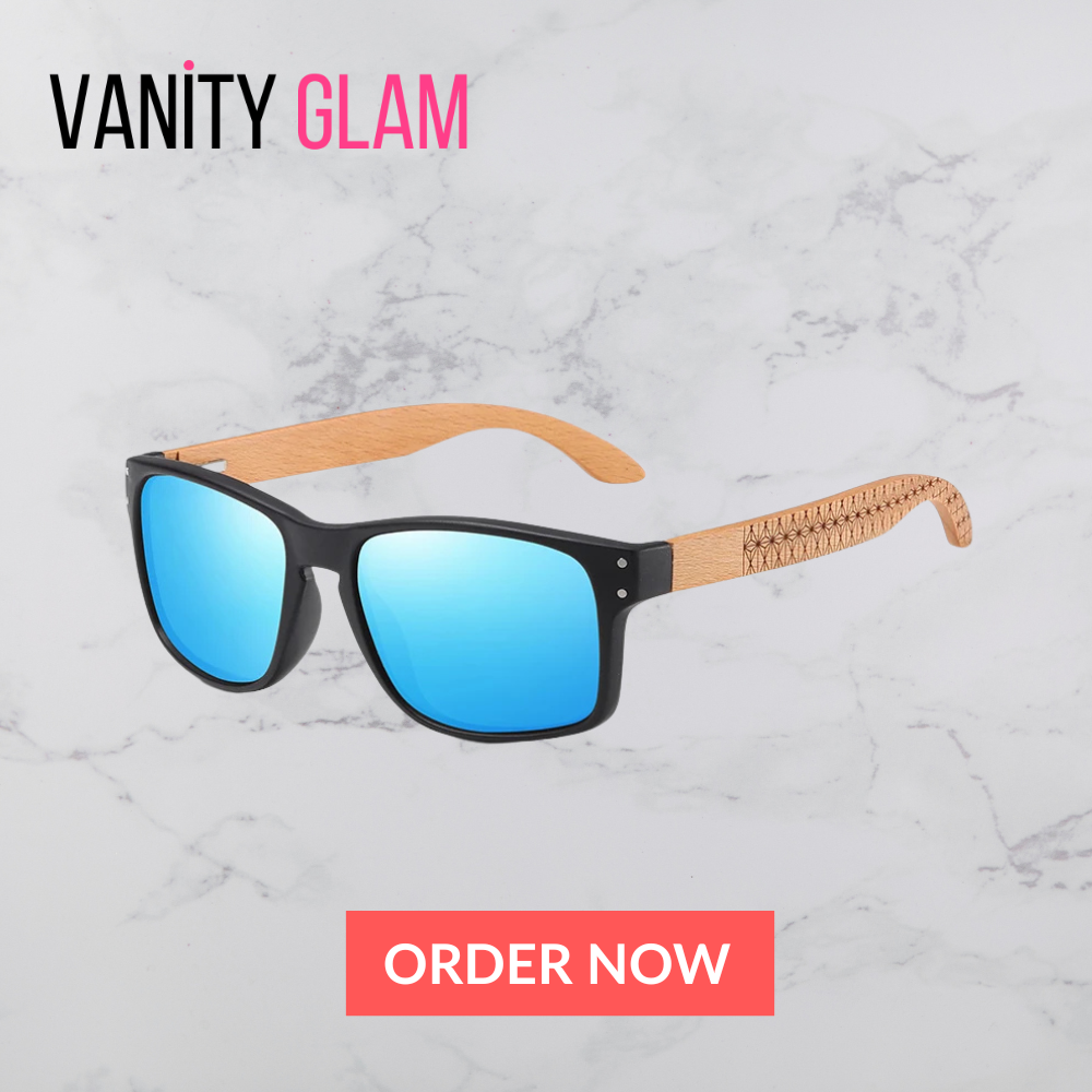 Beech wood handmade polarized sunglasses for men with UV400 lenses and reinforced metal hinges for outdoor driving and everyday wear.