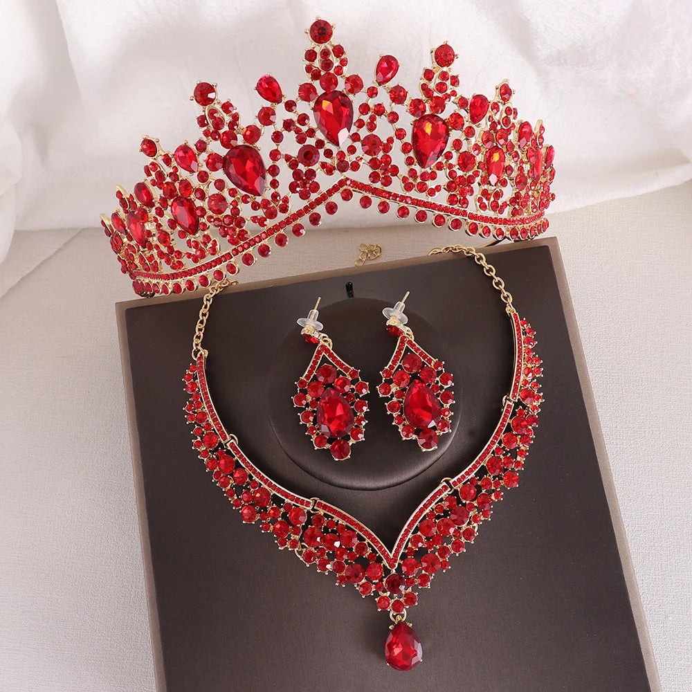 Crystal Water Drop Jewelry Set
