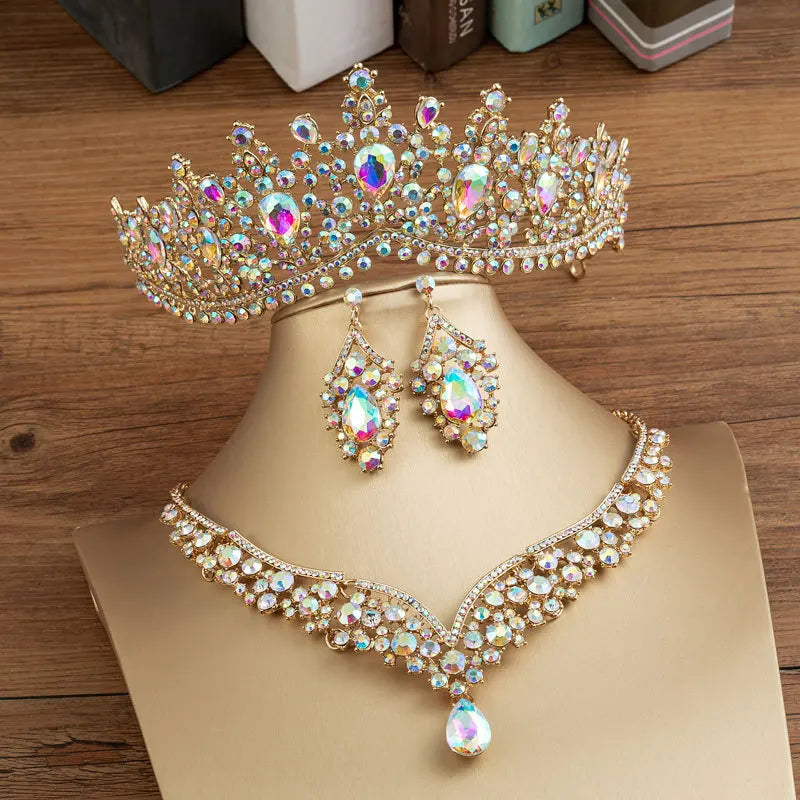 Crystal Water Drop Jewelry Set