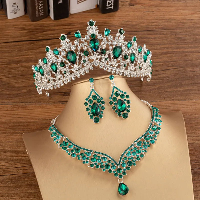 Crystal Water Drop Jewelry Set