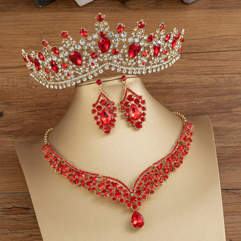Crystal Water Drop Jewelry Set