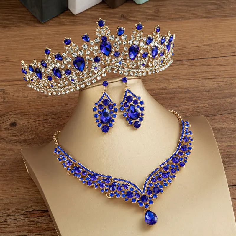 Crystal Water Drop Jewelry Set
