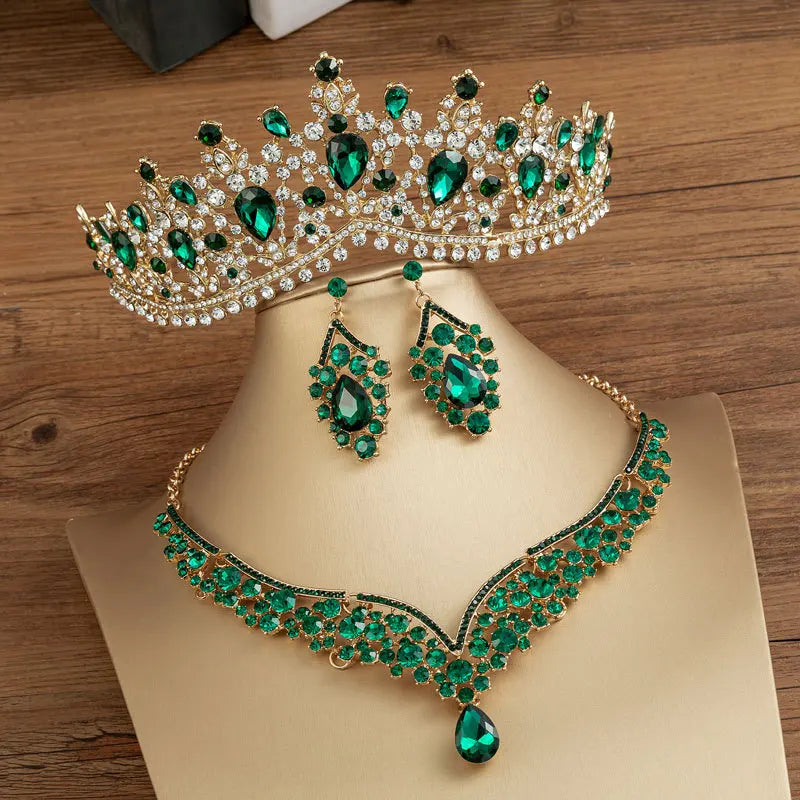 Crystal Water Drop Jewelry Set