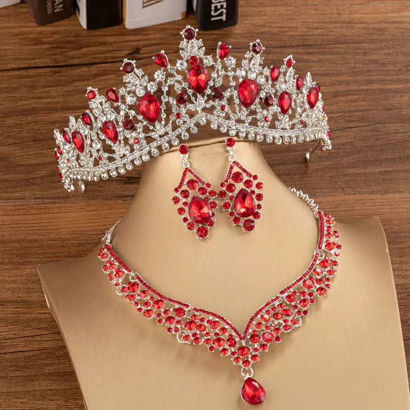 Crystal Water Drop Jewelry Set