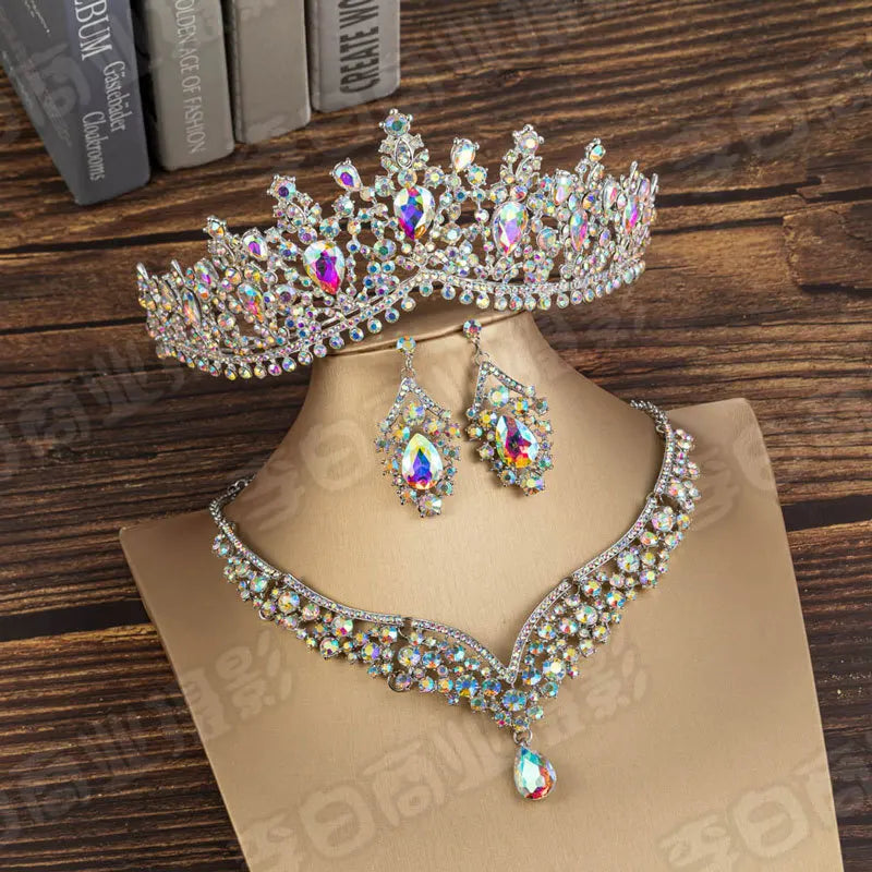 Crystal Water Drop Jewelry Set