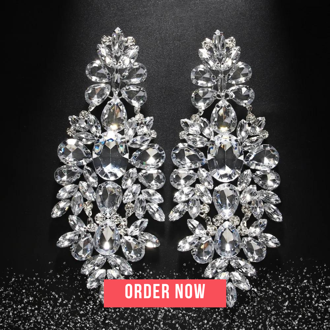 Temperament Oversized Rhinestone Earrings