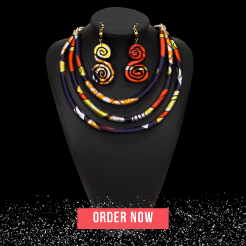 African Rope Necklace Set