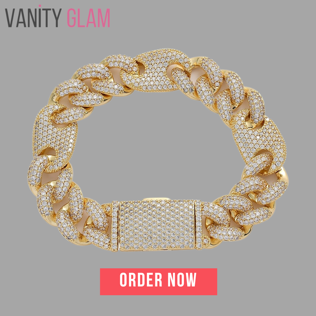 Men's Bling Zircon Bracelet