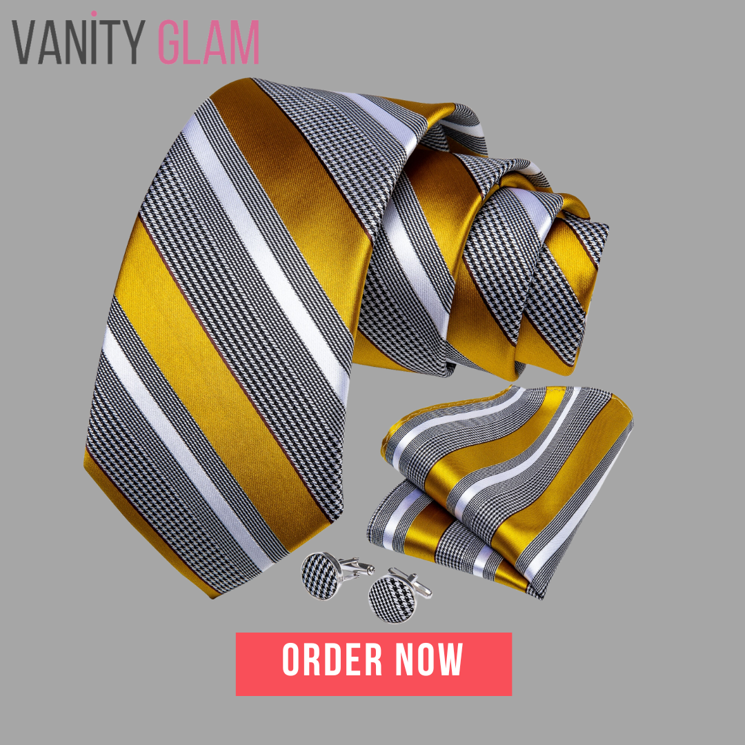 Luxury Striped Silk Woven Ties