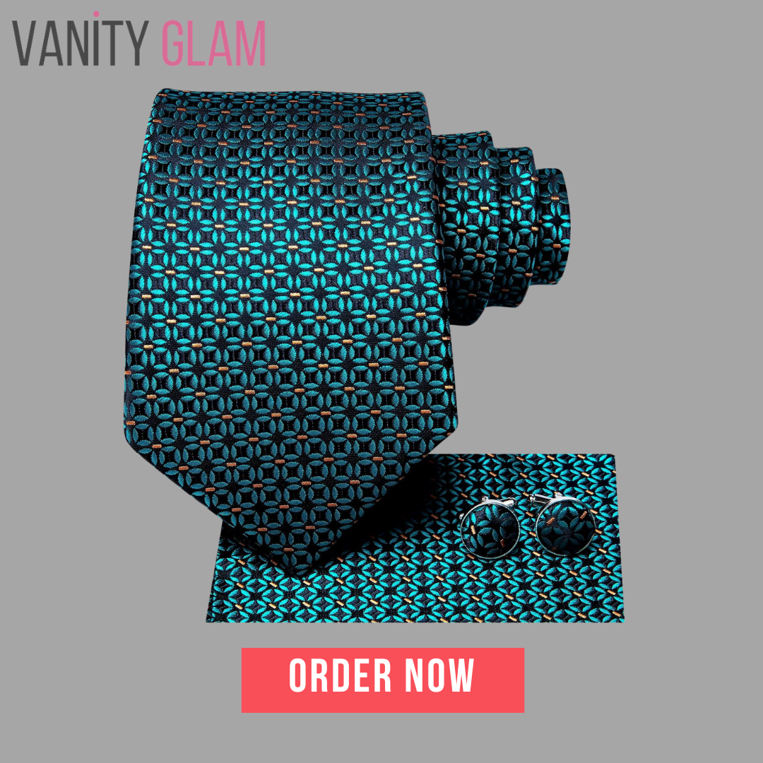 Royal Blue Silk Necktie Set