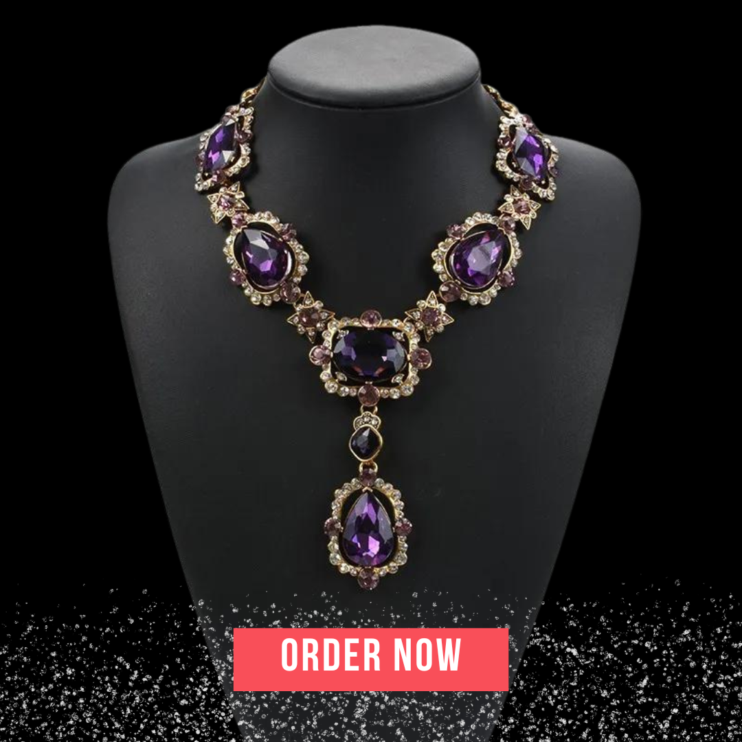 Austrian Crystal Glass Choker Necklace