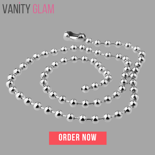 Punk Cool Stainless Steel Ball Chain Necklace