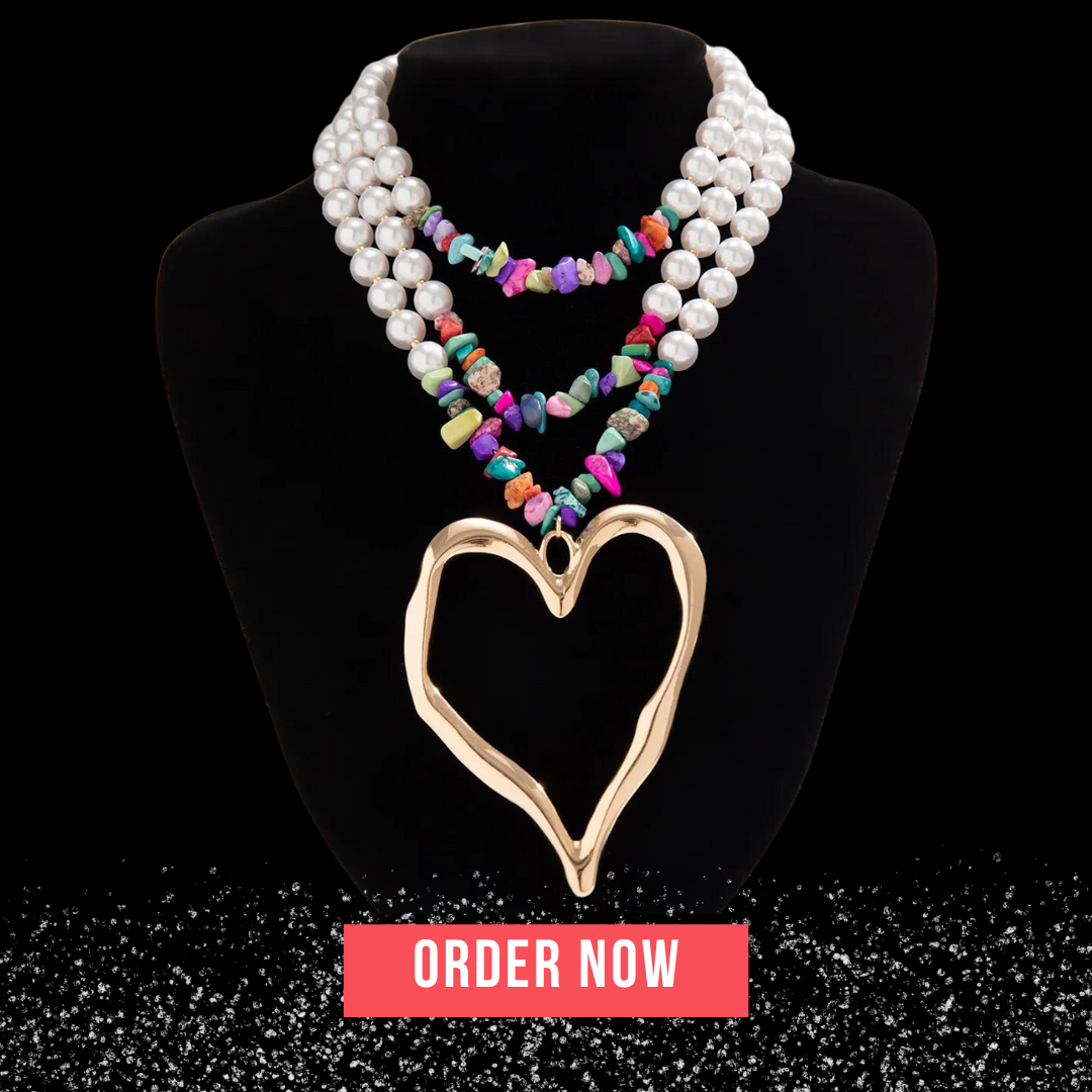 Exaggerated Pearl Bead Chain Necklace