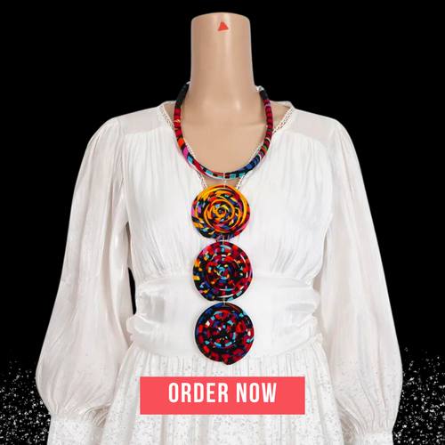 African Long Necklace