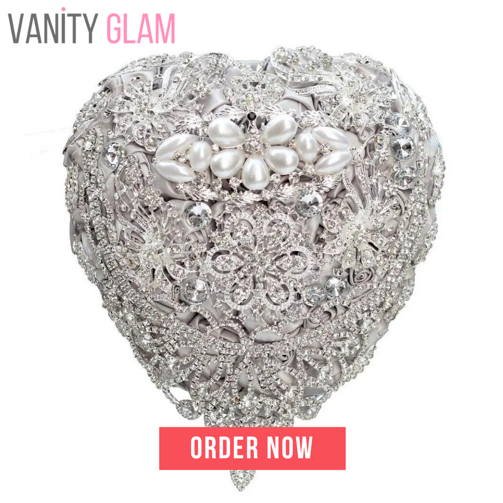 Rhinestone Jewelry Brooch Bouquet