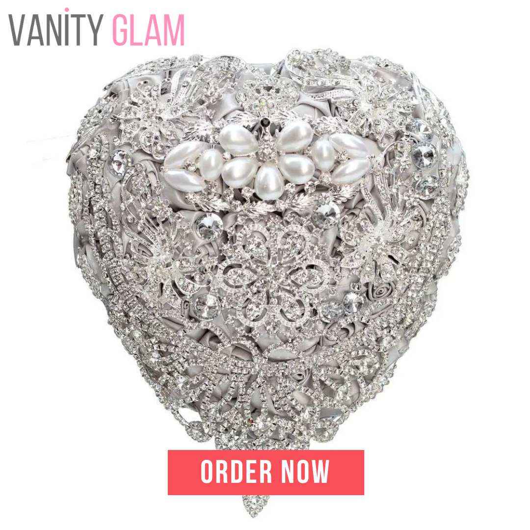 Rhinestone Jewelry Brooch Bouquet