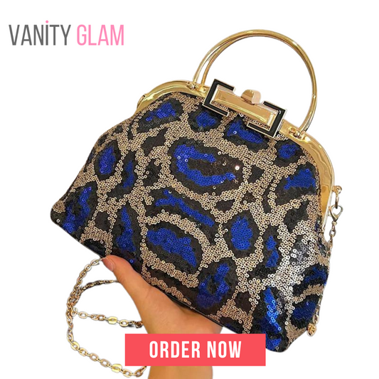 Sequined Bling Party Clutch Bag