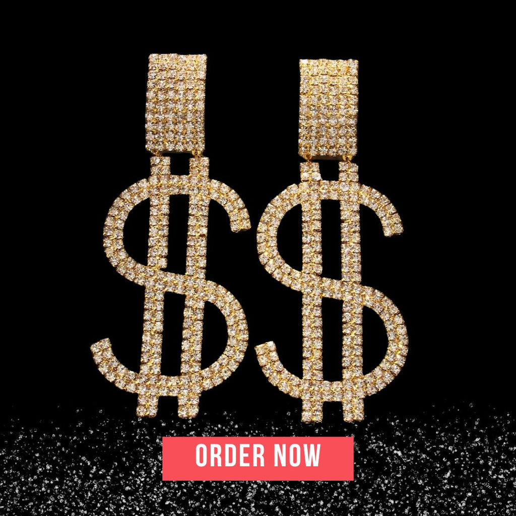 Exaggerated Dollar Earrings