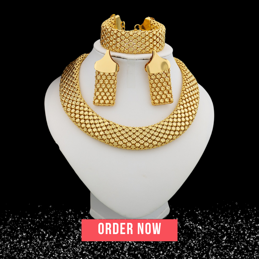 Chunky African Luxury Jewelry Set