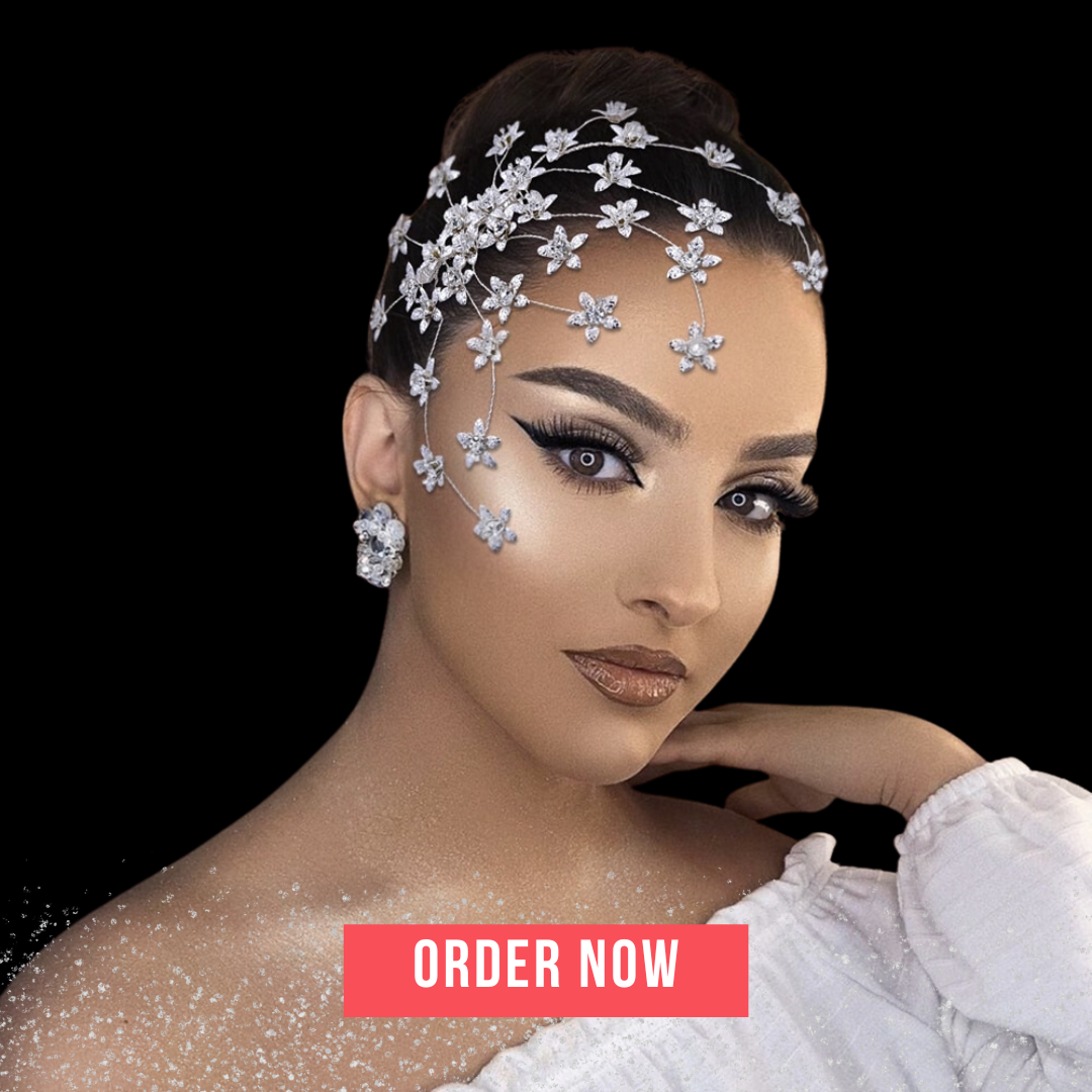 Flower Bridal Headpiece with Comb