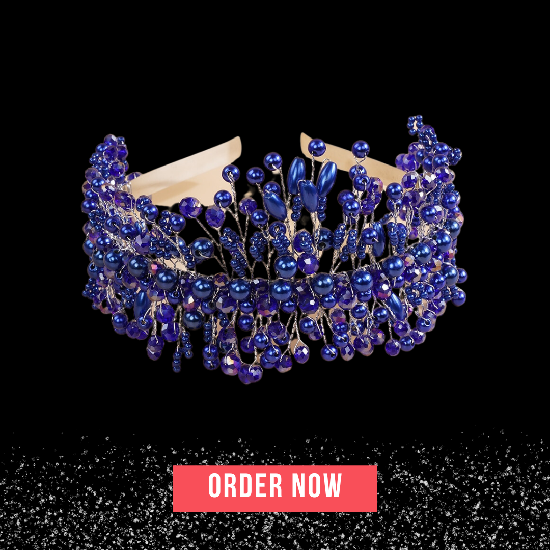 Pearl Crystal Bridal Crown